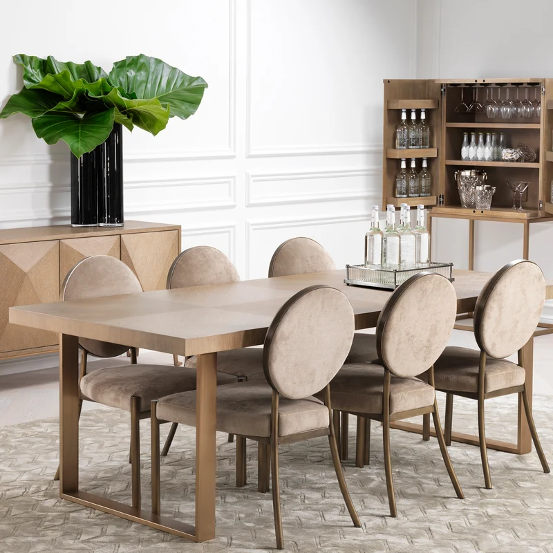 Dining Chair Scribe - Greige Velvet
