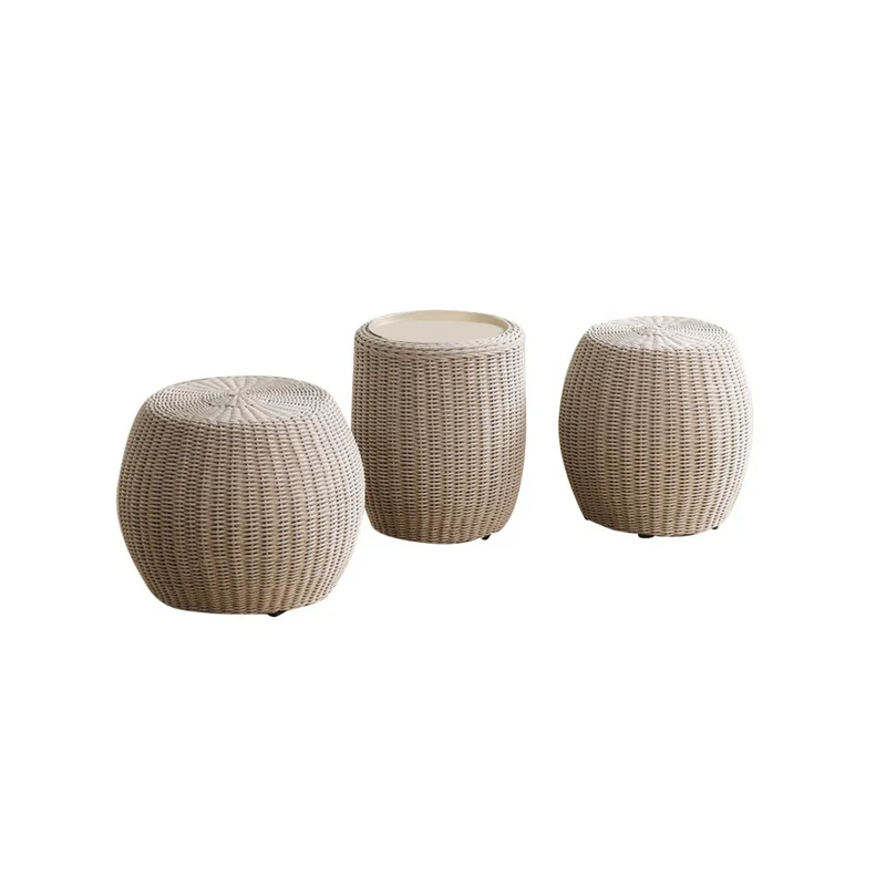 Boender Outdoor Rope Geweven Bijzettafels en tuinbox