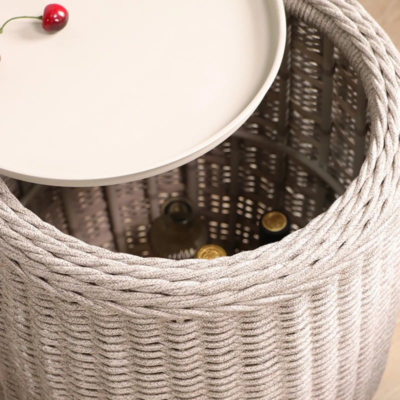 Boender Outdoor Rope Geweven Bijzettafels en tuinbox
