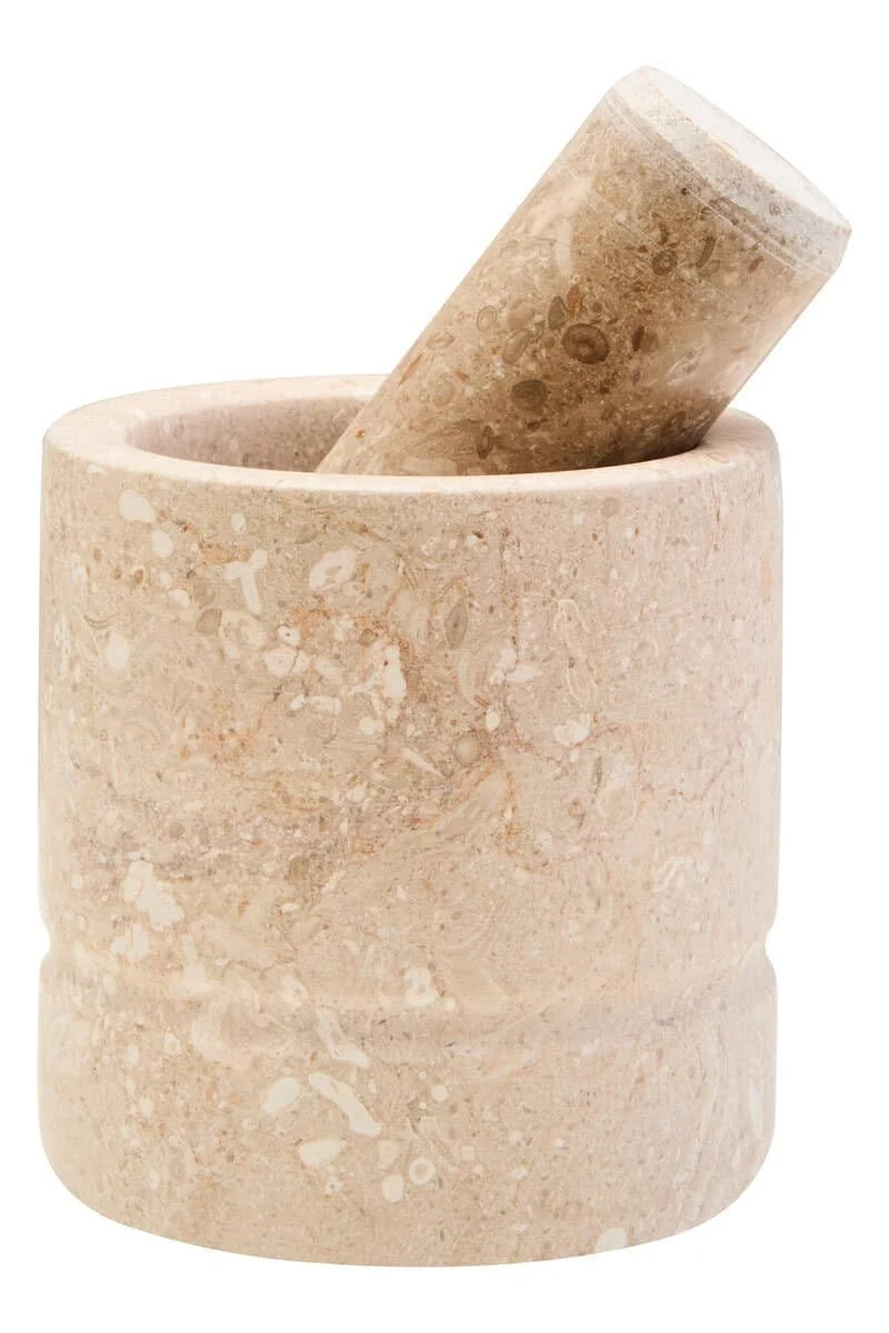 Marmore Cream Marble Mortar and Pestle