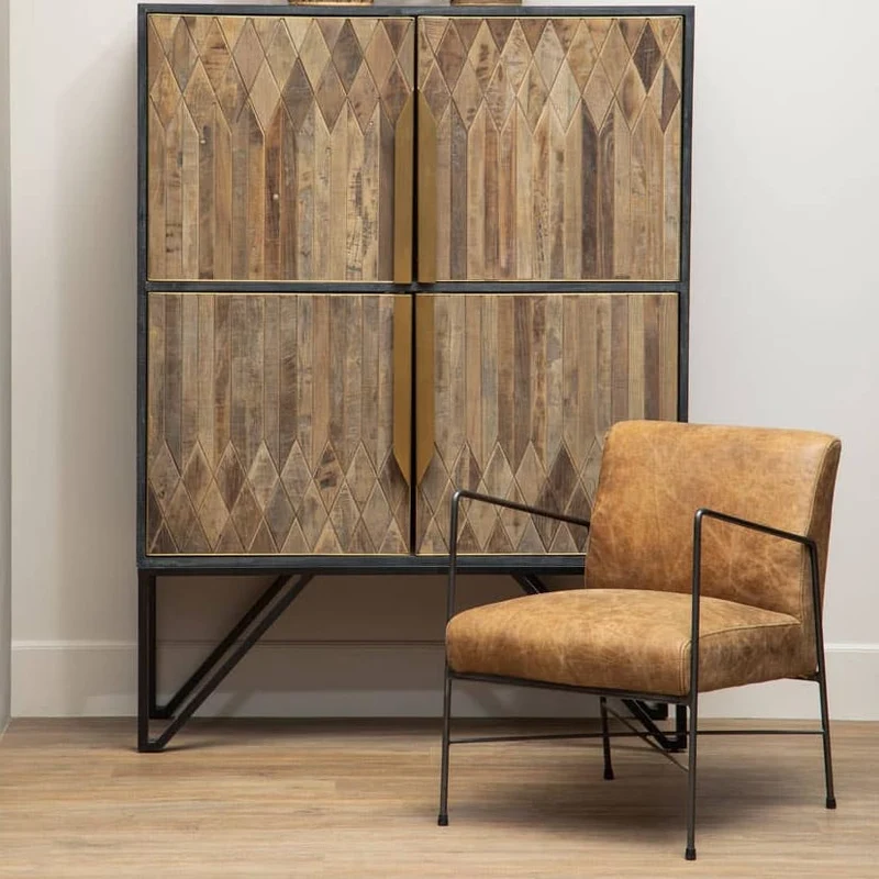 Hoxton Brown Leather Lounge Chair