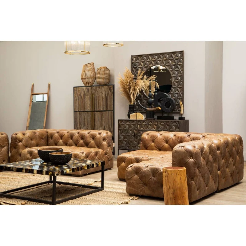 Hoxton Brown Leather Lounge Chair