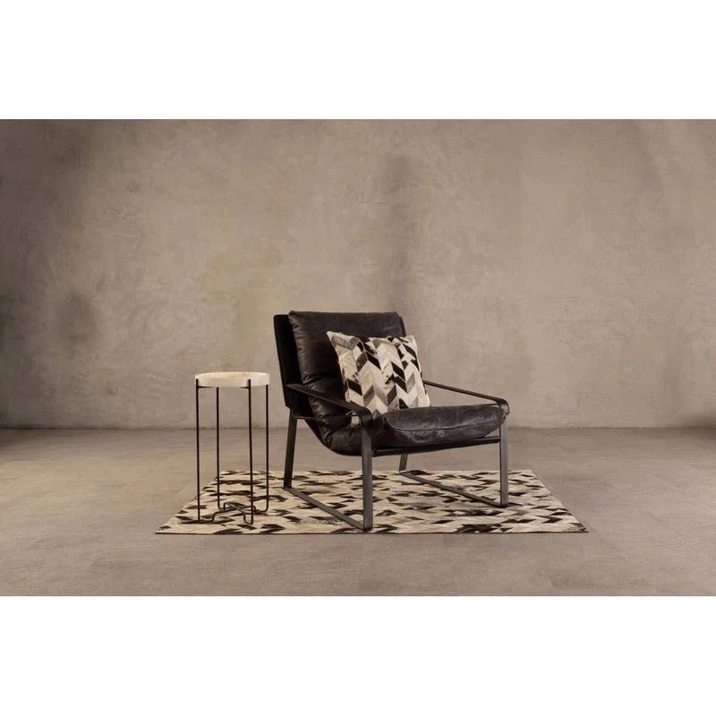 Hoxton Dark Brown Leather Lounge Chair