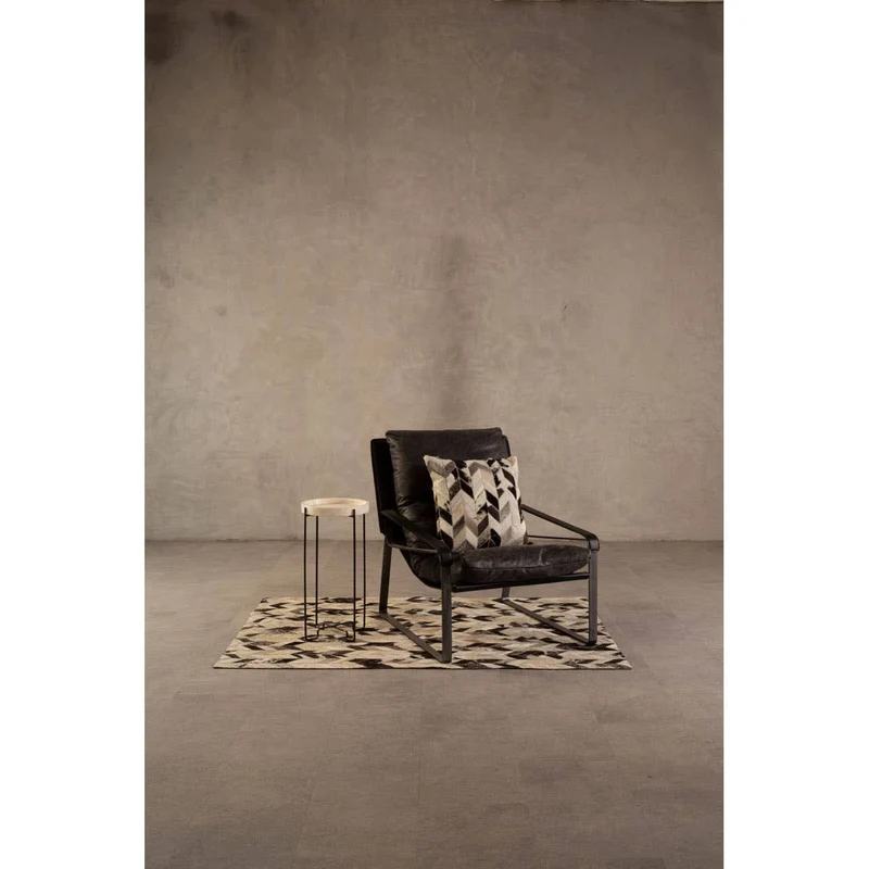 Hoxton Dark Brown Leather Lounge Chair