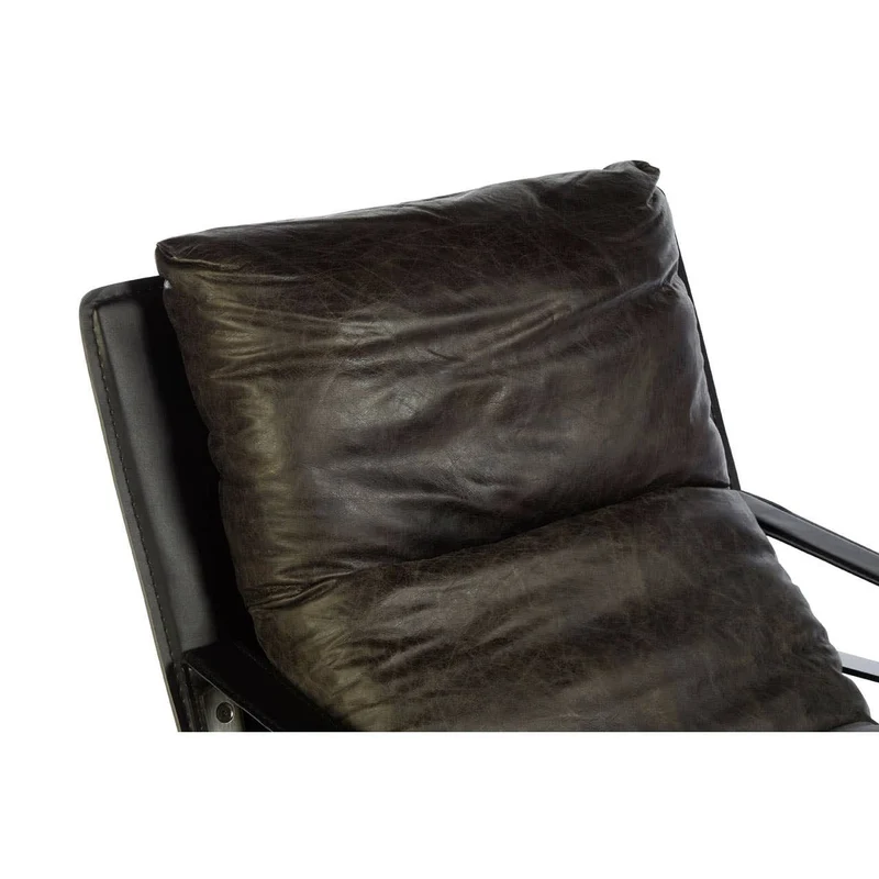 Hoxton Dark Brown Leather Lounge Chair