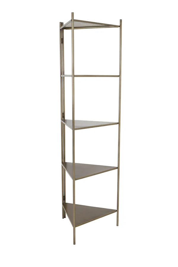 Cabinet open 58,5x41x200 cm DISPLAY antique bronze | OUTLET
