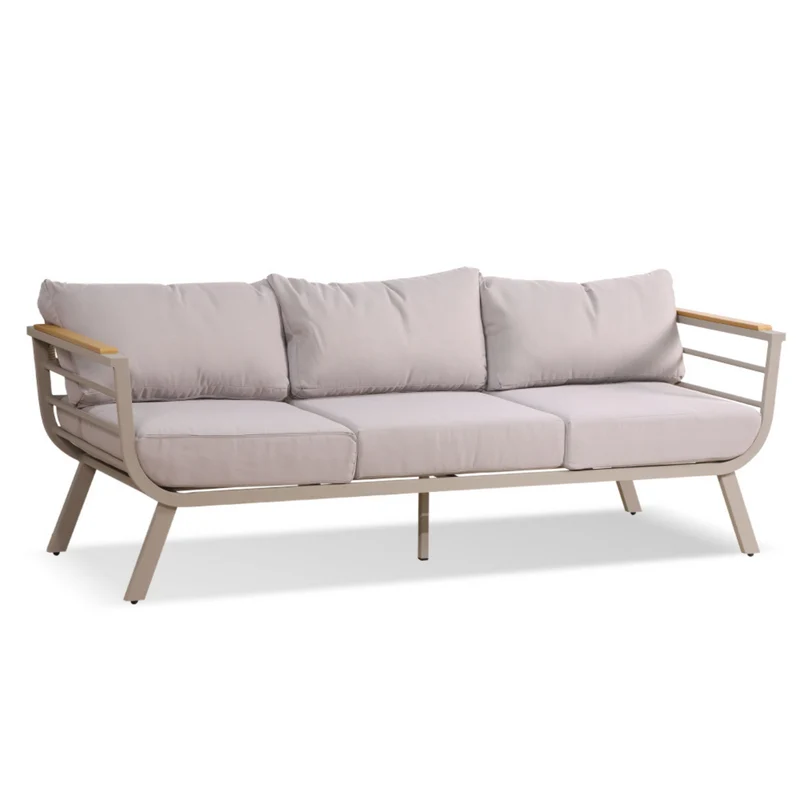 York stoel-bank loungeset 4-delig aluminium