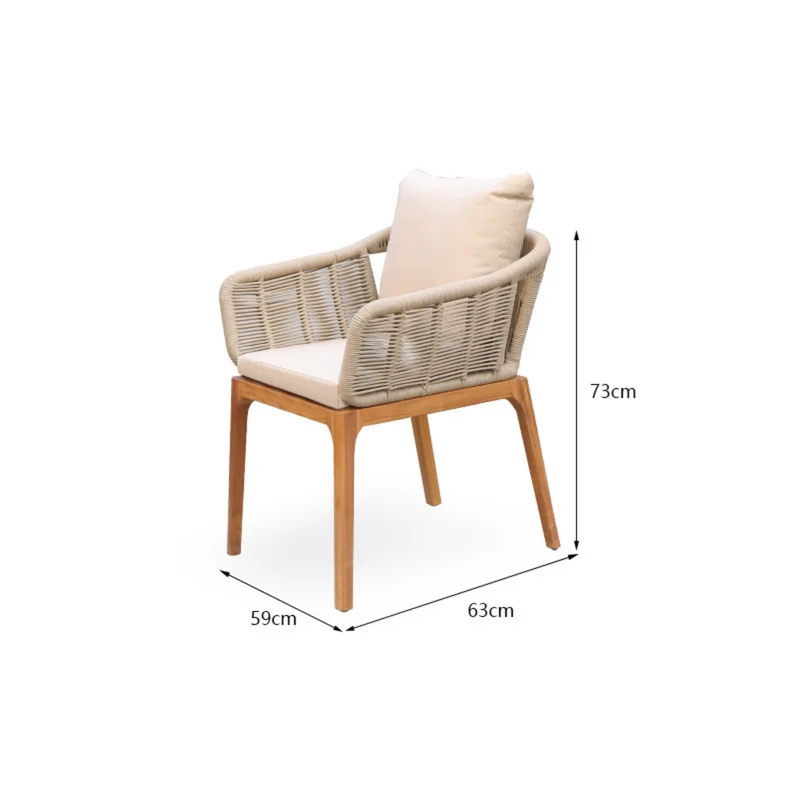Arora dining tuinset teakhout 8 personen
