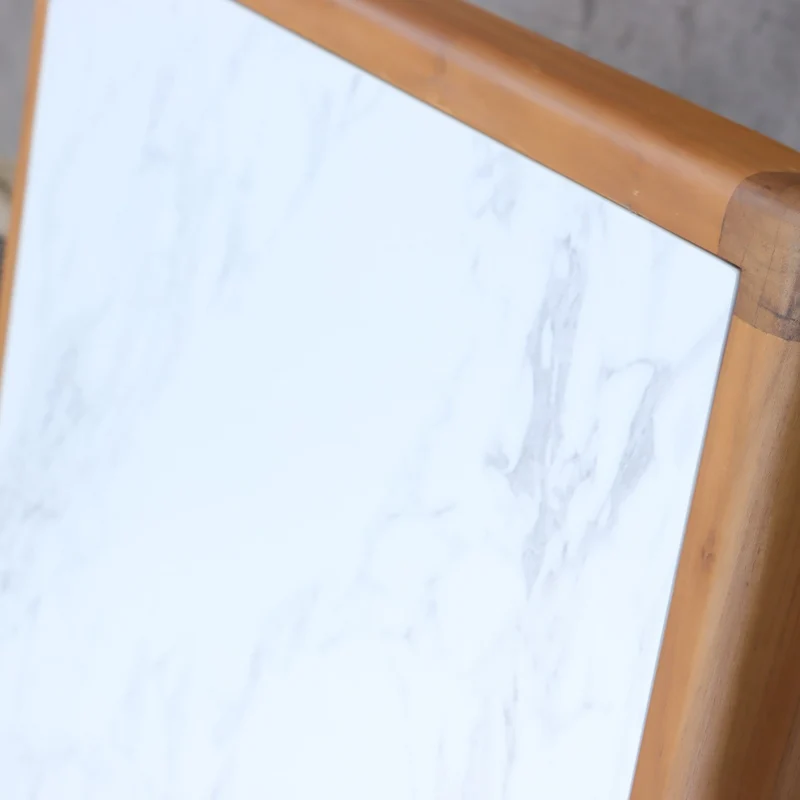 Arora Dining tuintafel teakhout met gesinterde steen
