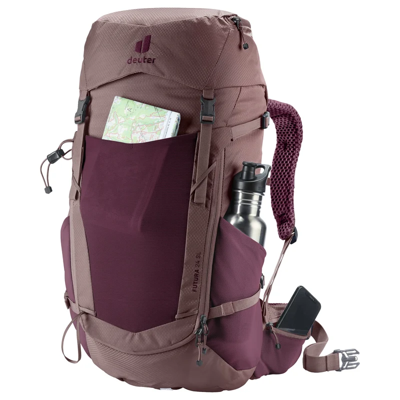 Deuter Futura 24 SL - Mochila de senderismo 60 cm (cassis-ashrose)