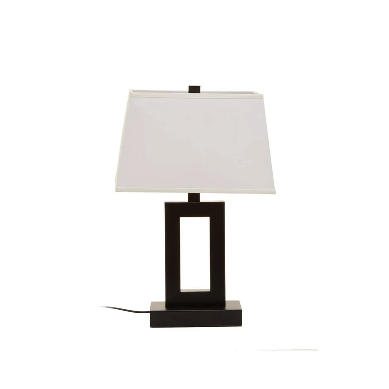 Leora Black and White Table Lamp