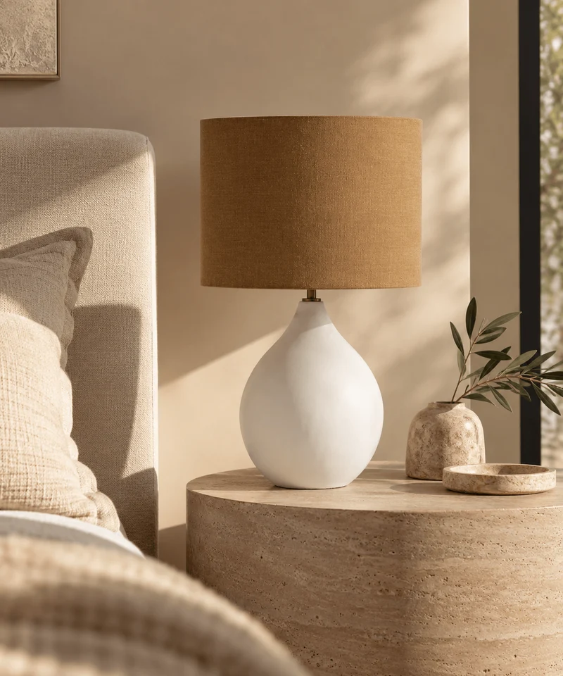 Lamp | Small Round Gesso