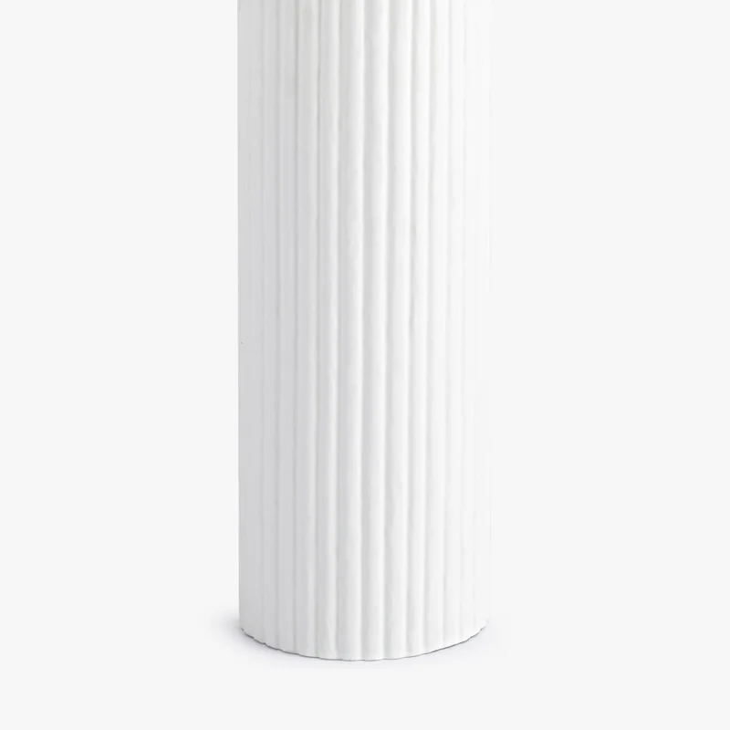 Lamp | Large Ribbed Gesso