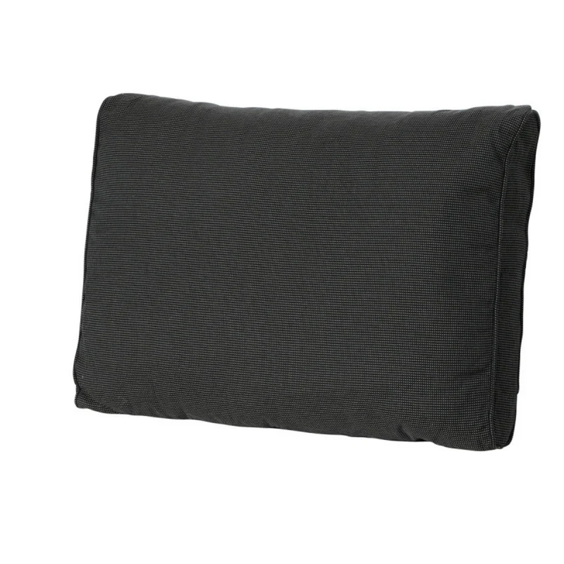 Madison lounge rugkussen 40x73cm Rib zwart
