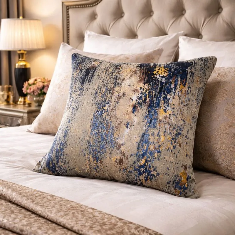 Malini Large Torcello Navy Cushion| OUTLET