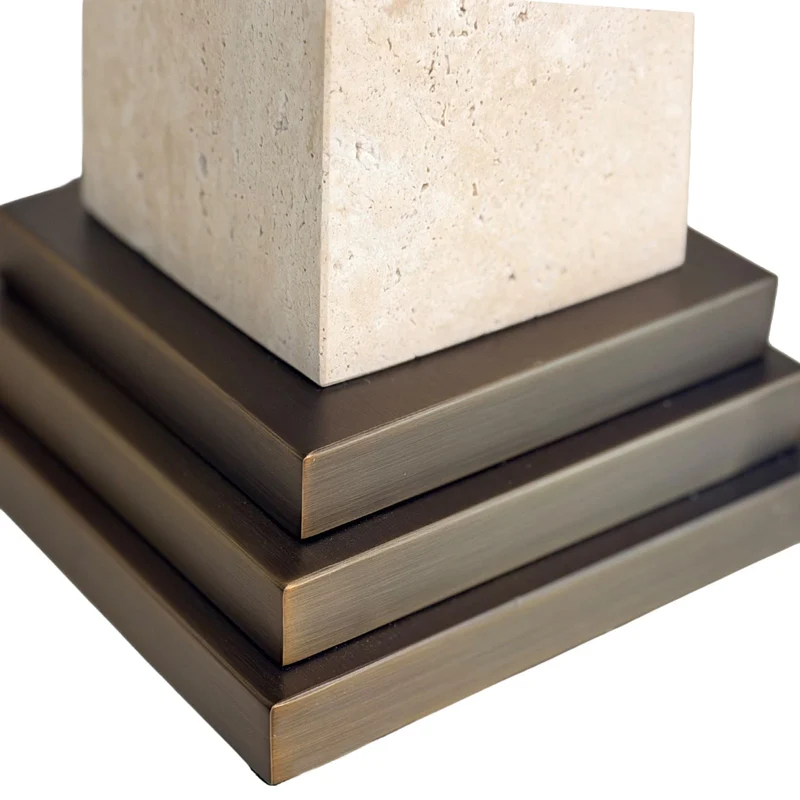 Darius Sculpture in Travertine - Small