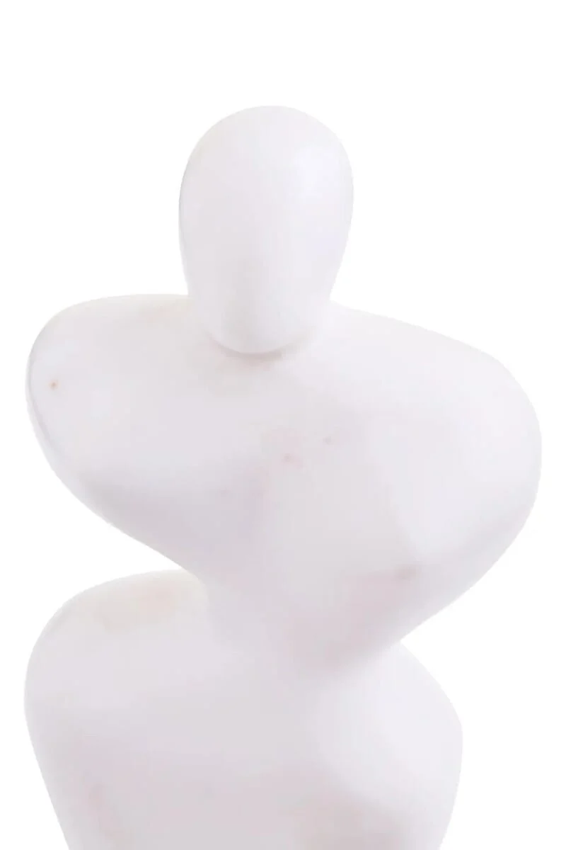 Savio White Marble Abstract Sculpture