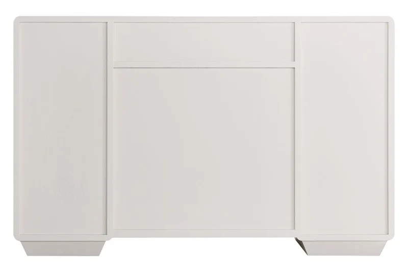 Dorsino Ivory Wood Veneer Seven Drawer Dressing Table