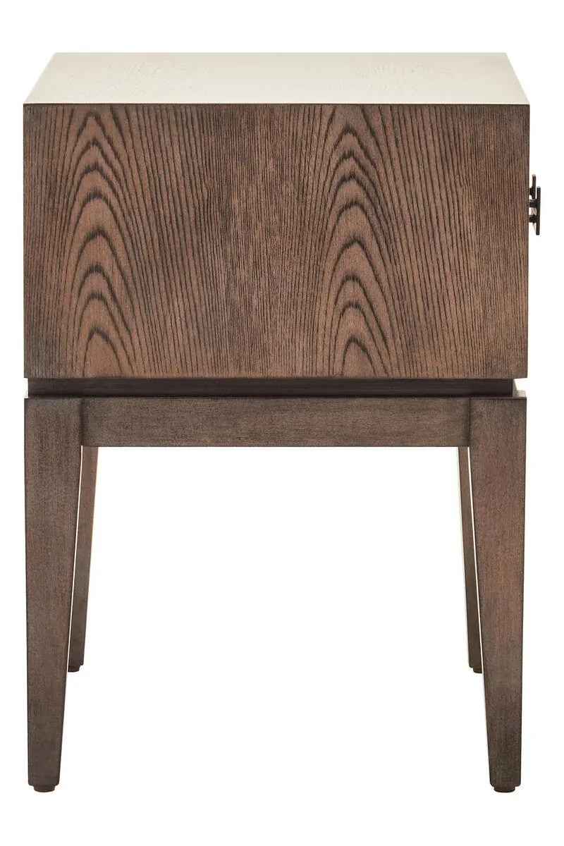 Dimaro Antique Grey One Drawer Side Table