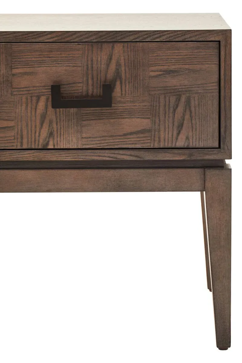 Dimaro Antique Grey One Drawer Side Table