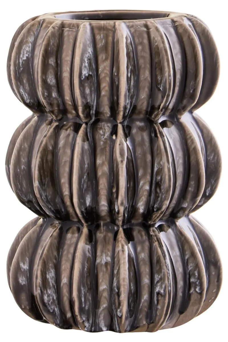 Kondo Grey Stoneware Bubble Vase