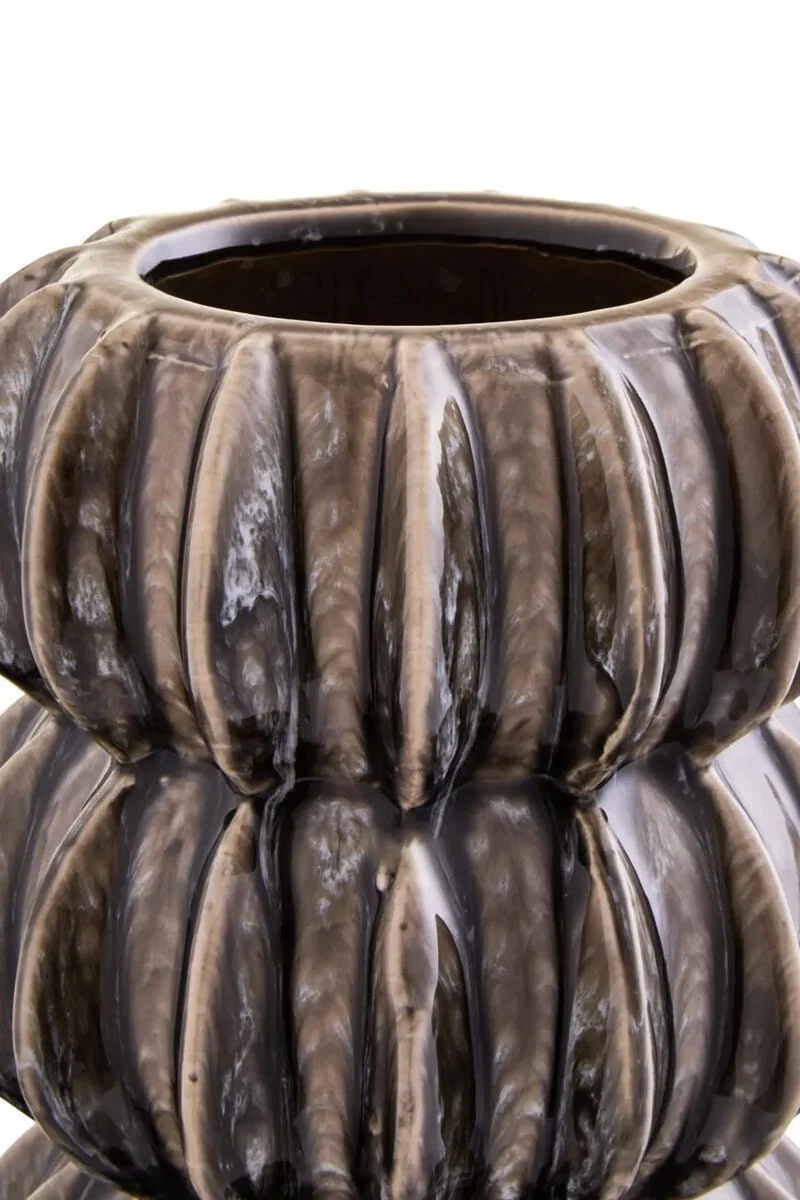 Kondo Grey Stoneware Bubble Vase
