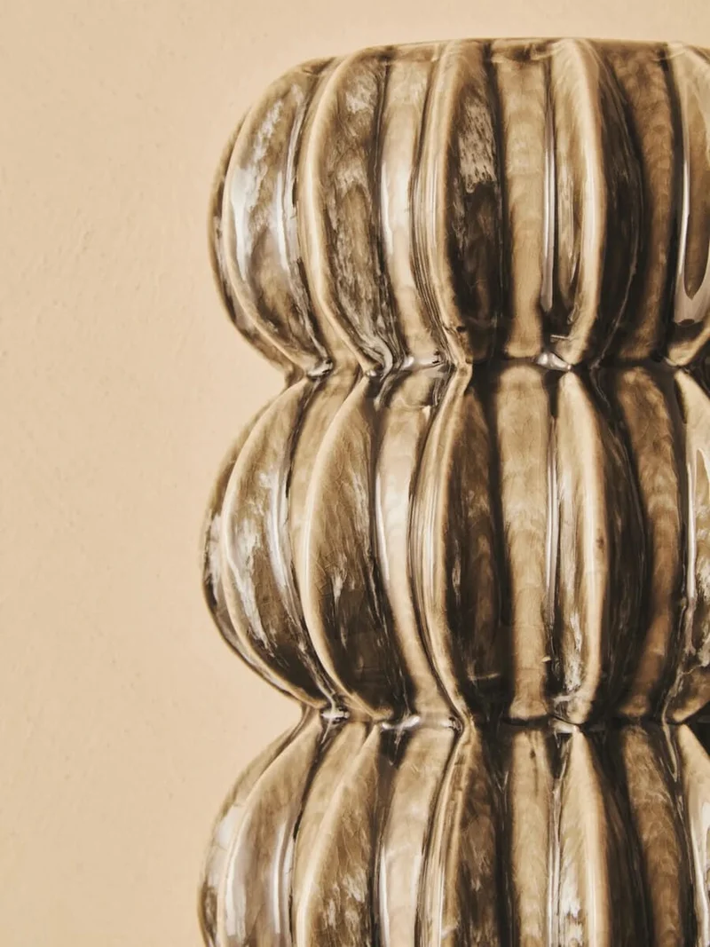 Kondo Grey Stoneware Bubble Vase