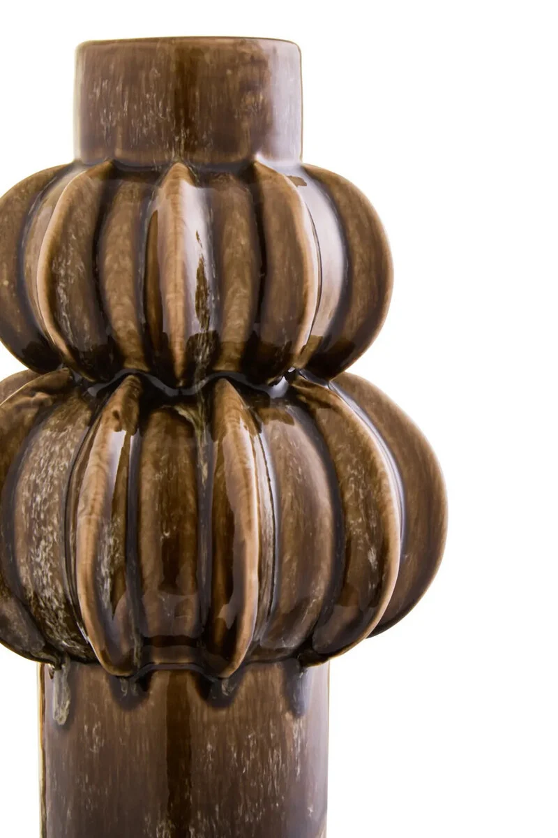 Kondo Brown Stoneware Bubble Vase