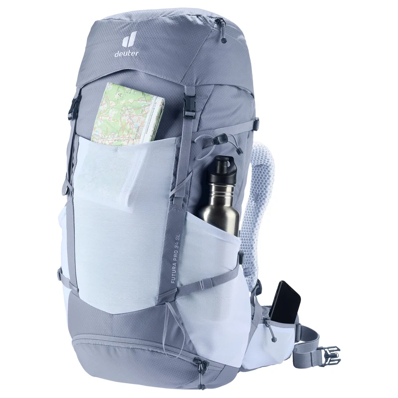 Deuter Futura Pro 34 SL - Mochila de senderismo 63 cm (polar-bluejay)