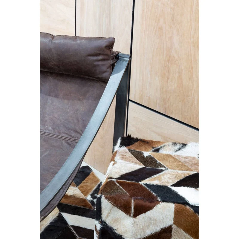 Hoxton Brown Leather Sling Chair