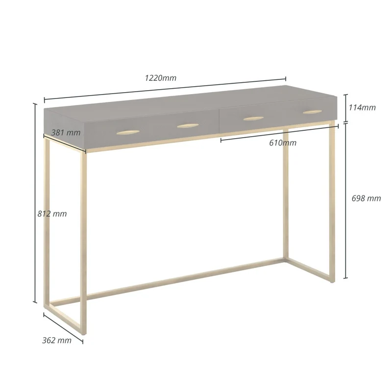 Hampton Console Table | Brown
