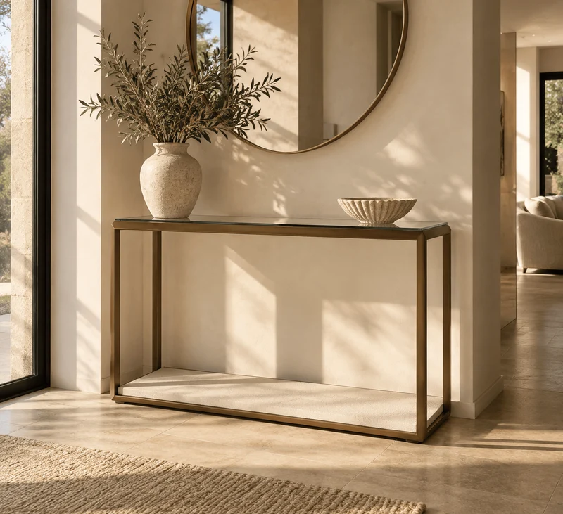 Elmley Console Table | Ivory