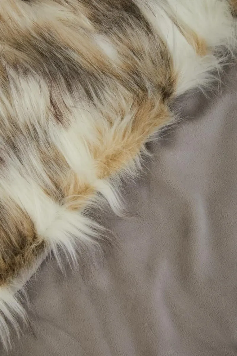 Bosie Lamina Natural Fur Throw