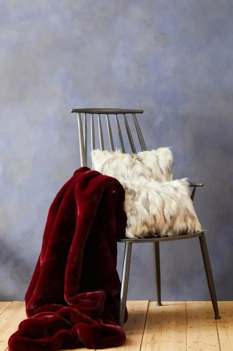 Bosie Lamina Natural Fur Square Cushion