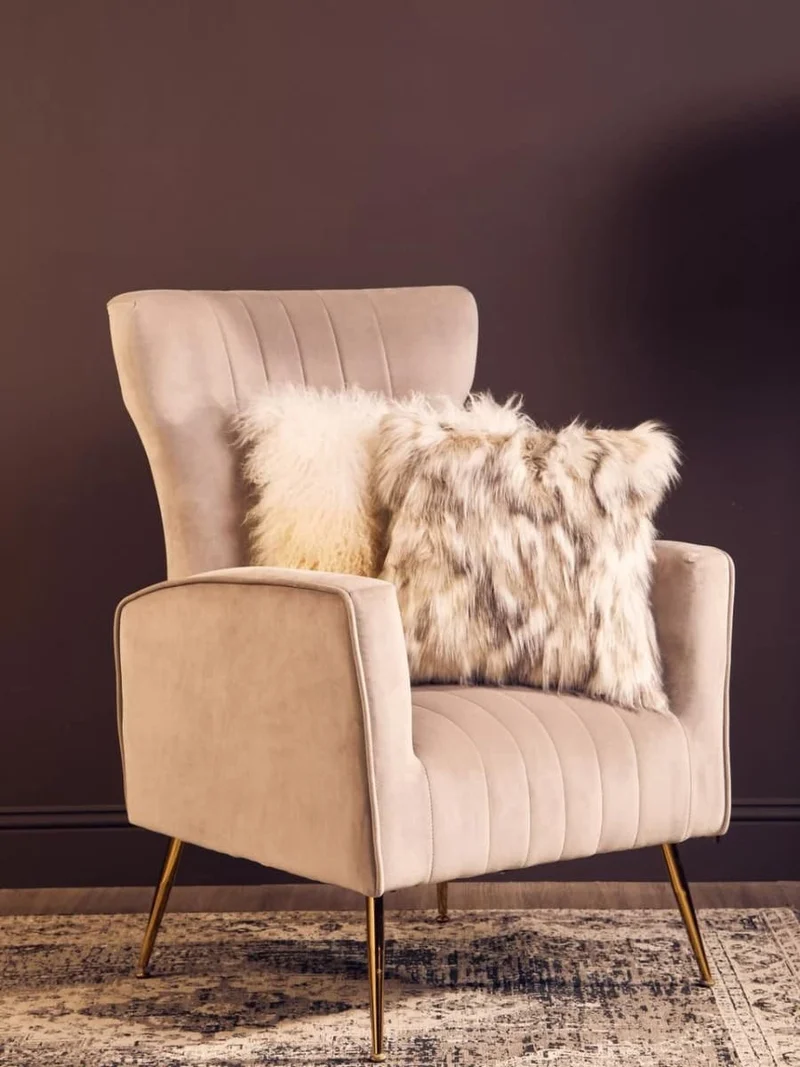 Bosie Lamina Natural Fur Square Cushion