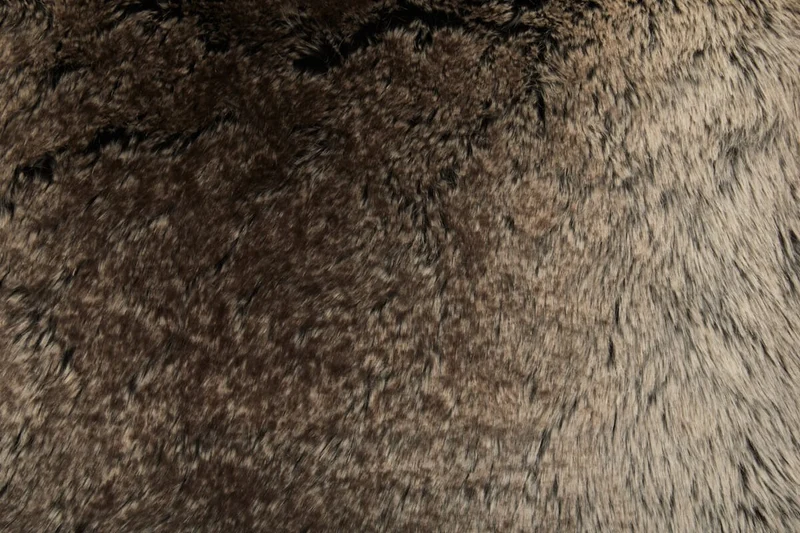 Bosie Lamina Mocha Ombre Square Fur Cushion