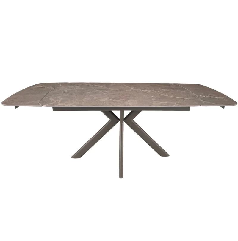 Cote Extending Dining Table in Latte Stone Ceramic - 140-200cm