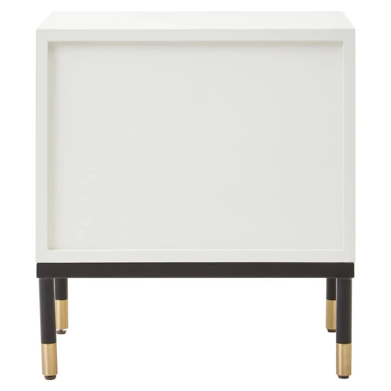 Danta Off White 2 Drawer Side Table