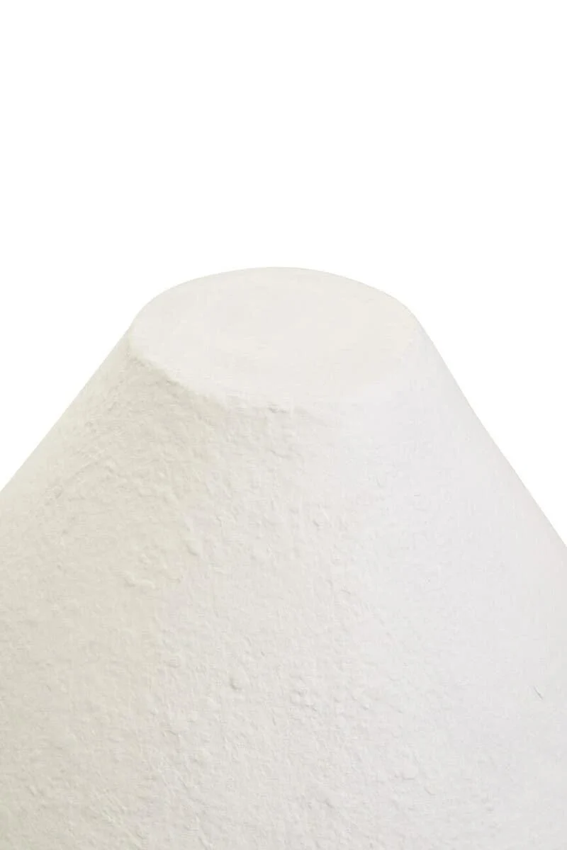 Carta White Papier Mache Table Lamp