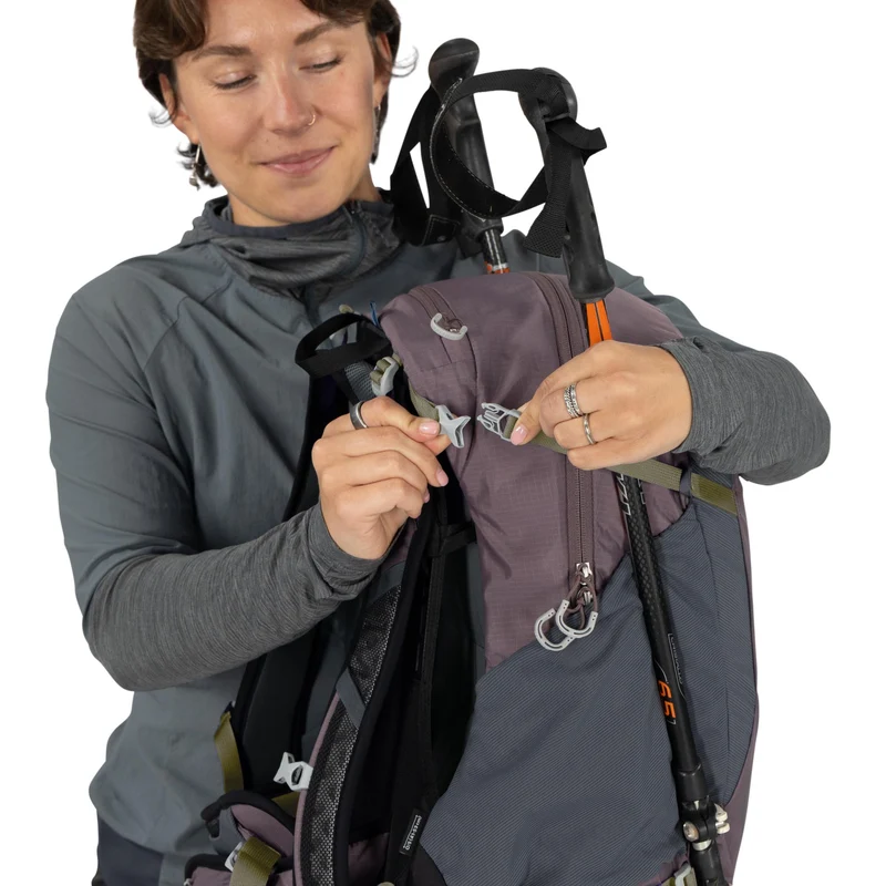 Osprey Hikelite 28 - Mochila de senderismo 52 cm (graphite purple)