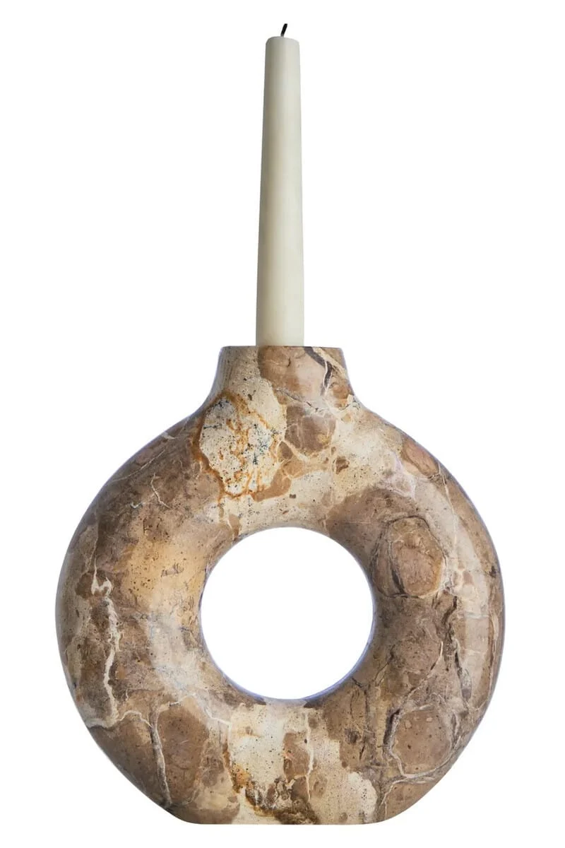 Santino Chocolate Marble Vase