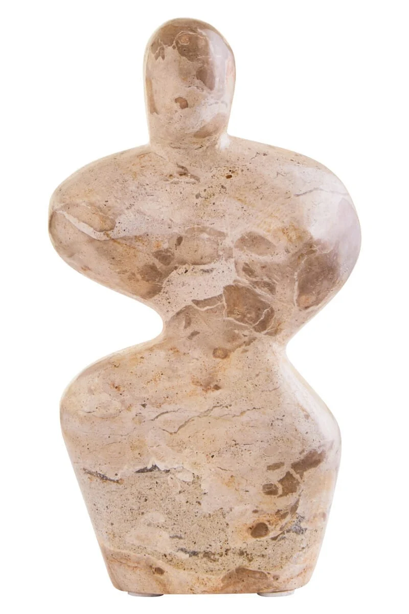 Santino Chocolate Marble Abstract Sculpture