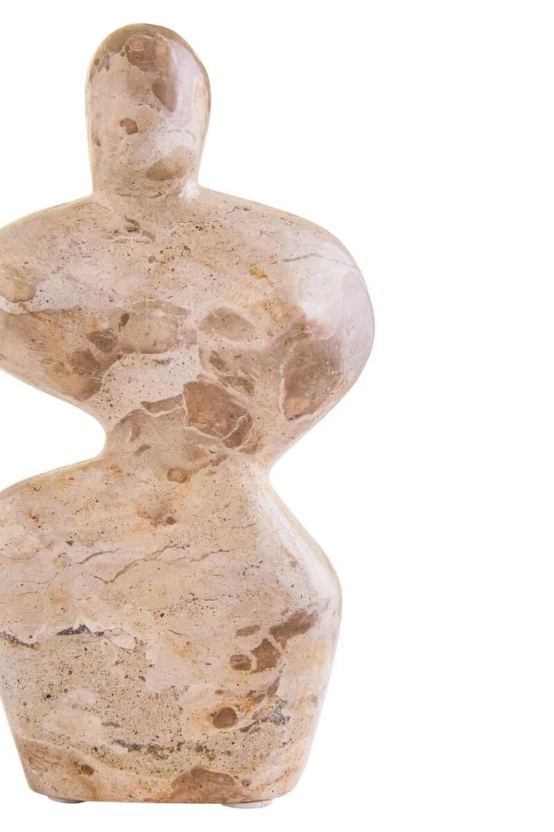 Santino Chocolate Marble Abstract Sculpture
