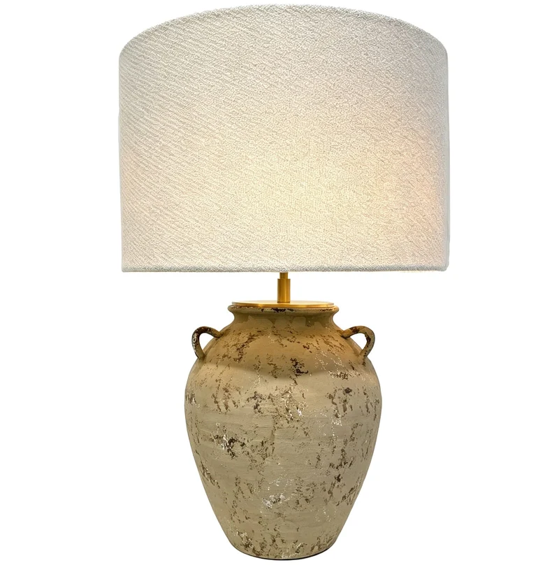 Wabi-Sabi Rustic Retro Handmade Pottery Table Lamp
