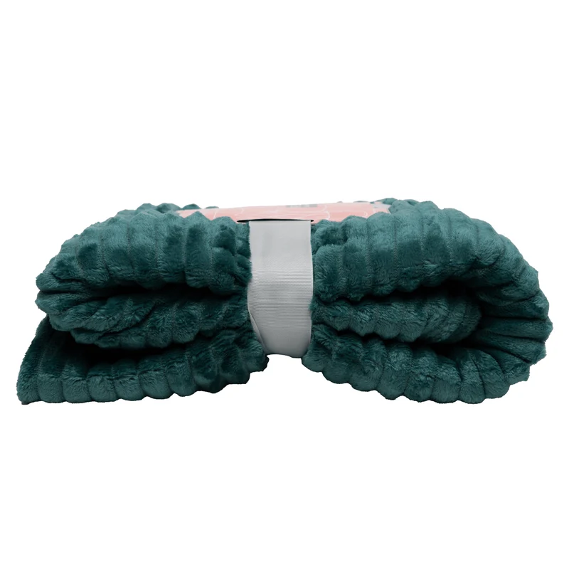 Boender Outdoor Fleece deken - fleece plaid - Donkerblauw groen - 150x200cm