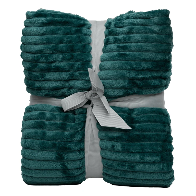 Boender Outdoor Fleece deken - fleece plaid - Donkerblauw groen - 150x200cm