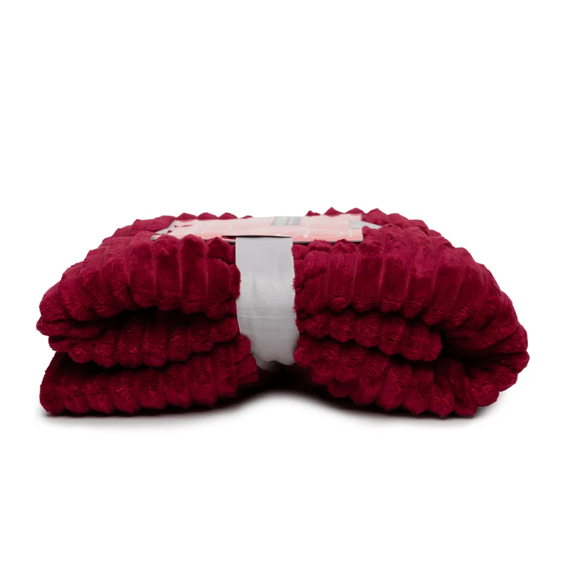 Boender Outdoor Fleece deken - fleece plaid - Bordeaux rood - 150x200cm