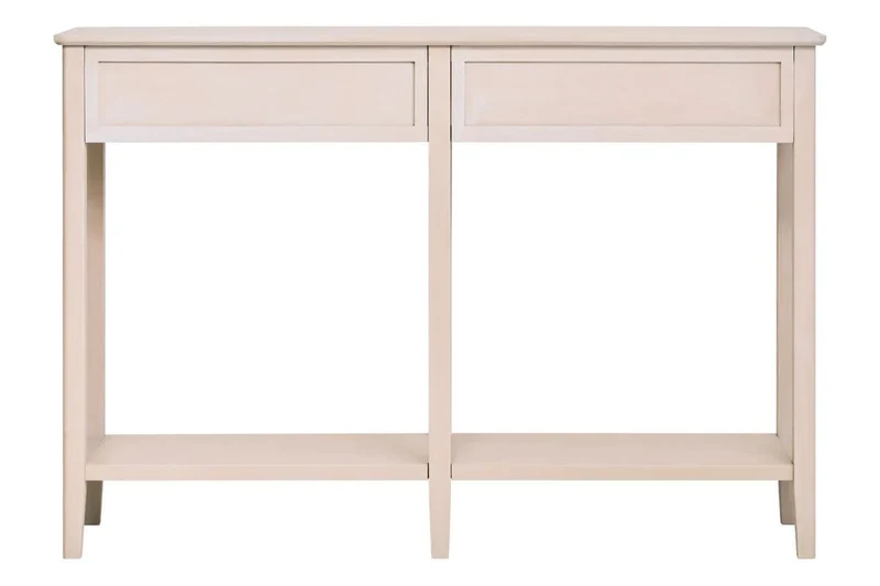 Heritage Two Drawer Taupe Wooden Console Table