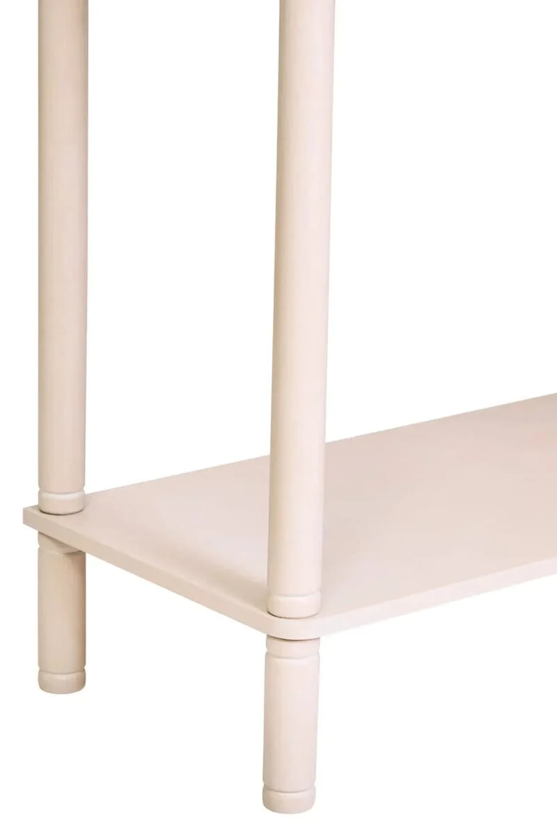 Heritage Two Drawer Reed Detail Taupe Wooden Console Table