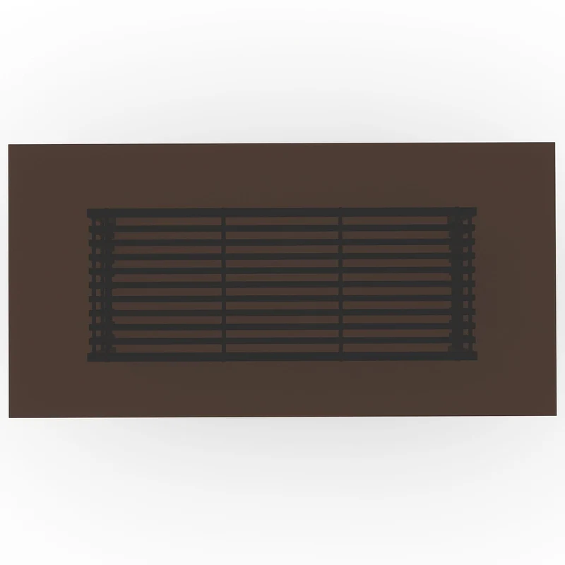 Pinstripe Dark Slatted Dining Table 213cm